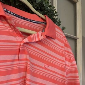 Southern Tide Salmon Dry Fit Golf Shirt XL